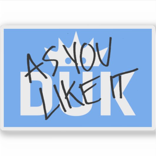 DUK LOGO STICKER (Voorkant)