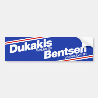 Dukakis 1988 Bumpersticker