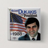 Dukakis - Button (Voorkant)