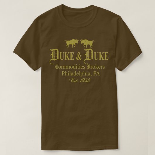 Duke and Duke Commodity Brokers T-shirt (Design voorkant)