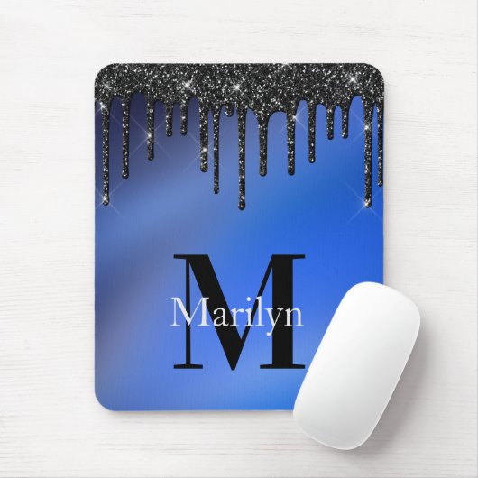 DUKE BLUE EN GLITTER MUISMAT (Met muis)