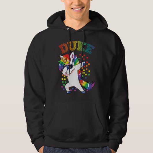 Duke Dabbing Unicorn Hoodie (Voorkant)