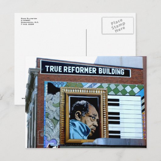 Duke Ellington Postcard Briefkaart (Voorkant / Achterkant)