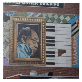 Duke Ellington Wall Mural, iconisch gelijkstroomla Tegeltje