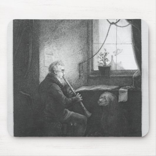Duke Esterhazy die het Clarinet speelt, 1809 Muismat (Voorkant)