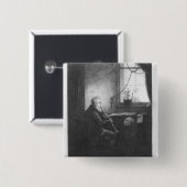 Duke Esterhazy die het Clarinet speelt, 1809 Vierkante Button 5,1 Cm (Voorkant /achterkant)