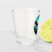 Duke Kahanamoku Beach Hawaï Retro Sunset Souvenir Shot Glas (Links)