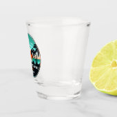 Duke Kahanamoku Beach Hawaï Retro Sunset Souvenir Shot Glas (Rechts)