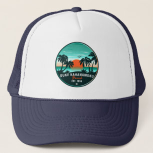 Duke Kahanamoku Beach Hawaï Retro Sunset Souvenir Trucker Pet