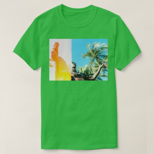 Duke Kahanamoku Statue Waikiki licht lek T-shirt (Design voorkant)