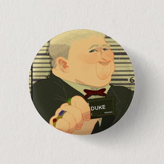 Duke Mugshot Ronde Button 3,2 Cm (Voorkant)