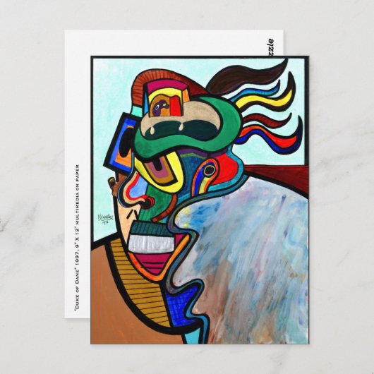 "Duke of Dane" van Ruchell Alexander Briefkaart (Voorkant / Achterkant)