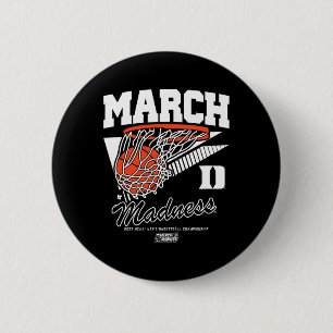 Duke Sketll - 2025 March Madness Sketll - Ncaa  Ronde Button 5,7 Cm