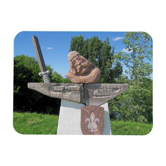 Duke Sudargas Castle Mounds-LITOUWEN — Magneet (Horizontaal)