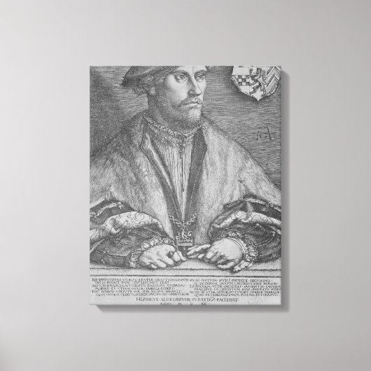 Duke Wilhelm V van Cleve, 1540 Canvas Afdruk (Voorkant)