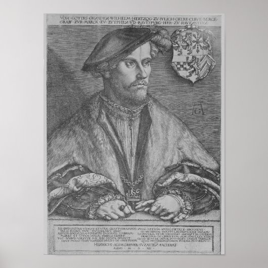 Duke Wilhelm V van Cleve, 1540 Poster (Voorkant)