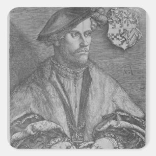 Duke Wilhelm V van Cleve, 1540 Vierkante Sticker
