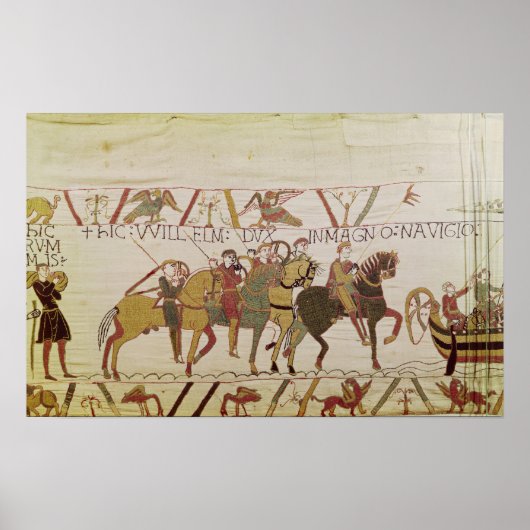 Duke William die zich voorbereidt op Sail naar Pev Poster (Voorkant)