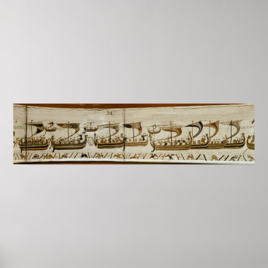 Duke William en zijn vloot kruisen Pevensey Poster (Voorkant)