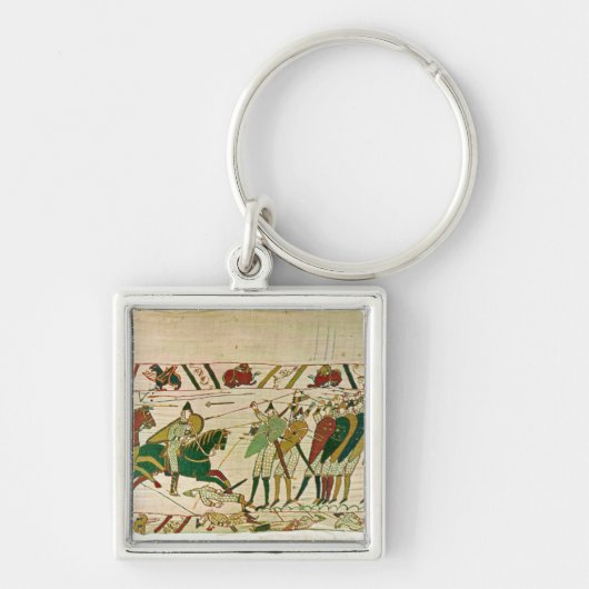 Duke William Exhorts zijn troepen Sleutelhanger (Voorkant)