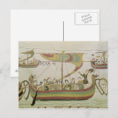 Duke William van Normandy kruist het zee Briefkaart (Voorkant / Achterkant)