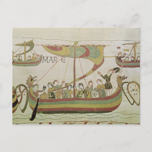 Duke William van Normandy kruist het zee Briefkaart (Voorkant)