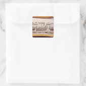 Duke William van Normandy Vierkante Sticker (Tas)