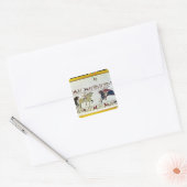 Duke William vraagt Vital Vierkante Sticker (Envelop)