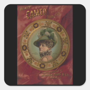 Dukes Cameo - sigaretten Vierkante Sticker