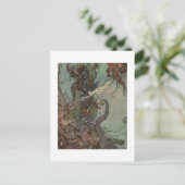 Dulac is de kleine zeemeermin briefkaart (Staand voorkant)