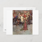 Dulac's Beauty en het Beest Briefkaart (Voorkant / Achterkant)