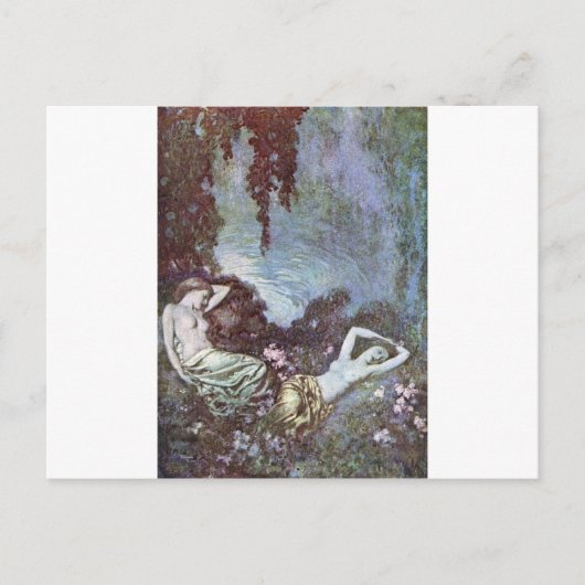 Dulac's Edgar Allan Poe Briefkaart (Voorkant)