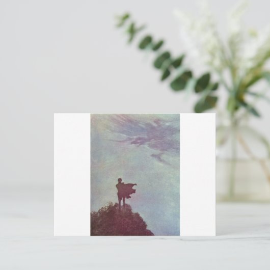 Dulac's Edgar Allan Poe Briefkaart (Staand voorkant)