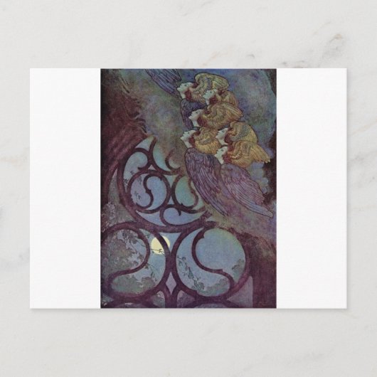Dulac's Edgar Allan Poe Briefkaart (Voorkant)