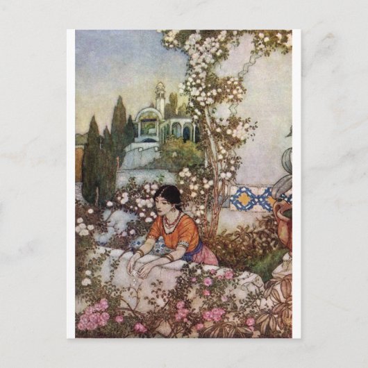 Dulac's Rubaiyat Briefkaart (Voorkant)