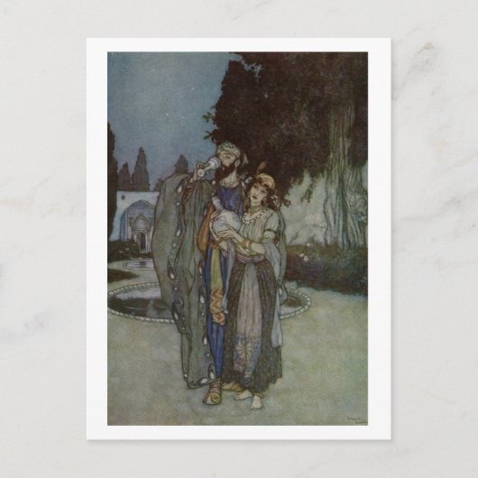 Dulac's Rubaiyat Briefkaart (Voorkant)
