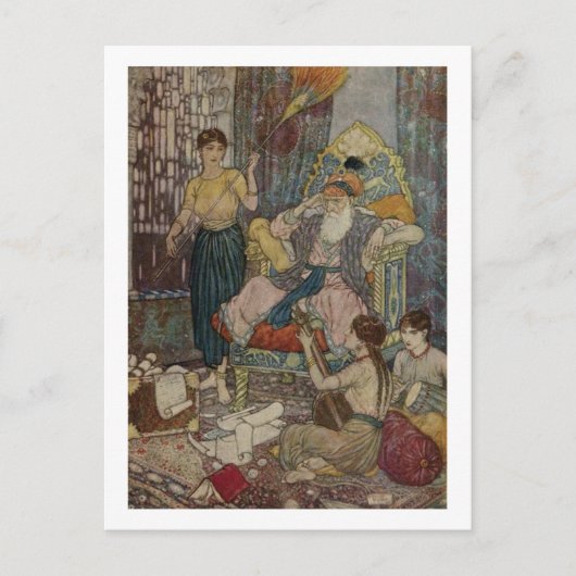 Dulac's Rubaiyat Briefkaart (Voorkant)
