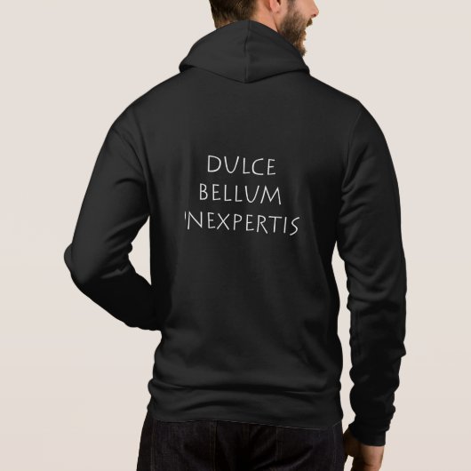 Dulce bellum inexpertise hoodie (Achterkant)