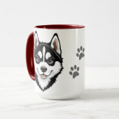 Dulce Husky Puppy Siberische Mok (Voorkant links)