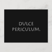 Dulce periculum briefkaart (Voorkant)