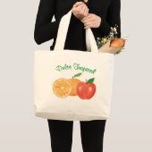 Dulce Tropical: naranja y manzana Grote Tote Bag (Voorkant (product))