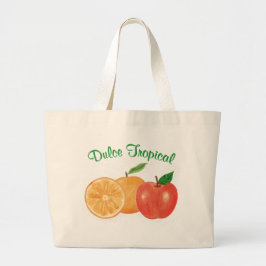 Dulce Tropical: naranja y manzana Grote Tote Bag