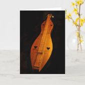 Dulcimeer Blank Kaart (Gele Bloem)