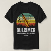 dulcimeer-instrument t-shirt (Design voorkant)