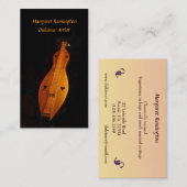 Dulcimeer Musicianverpakking met standaard Visitek Visitekaartje (Voorkant / Achterkant)