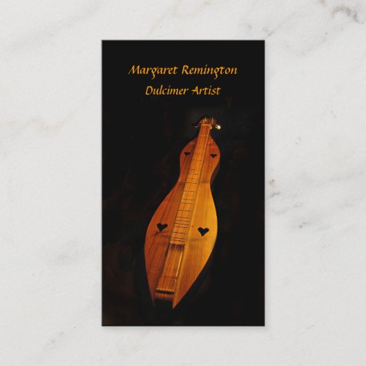 Dulcimeer Musicianverpakking met standaard Visitek Visitekaartje (Voorkant)