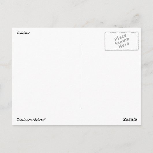 DulcimeerBriefkaart Briefkaart (Achterkant)