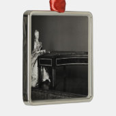 Dulcimeerspeler Metalen Ornament (Rechts)
