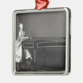 Dulcimeerspeler Metalen Ornament (Links)