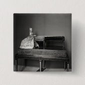 Dulcimeerspeler Vierkante Button 5,1 Cm (Voorkant)